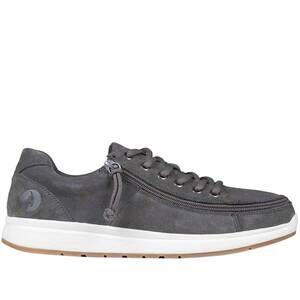 NEW BILLY FOOTWEAR men's comfort low shoes in grey suede